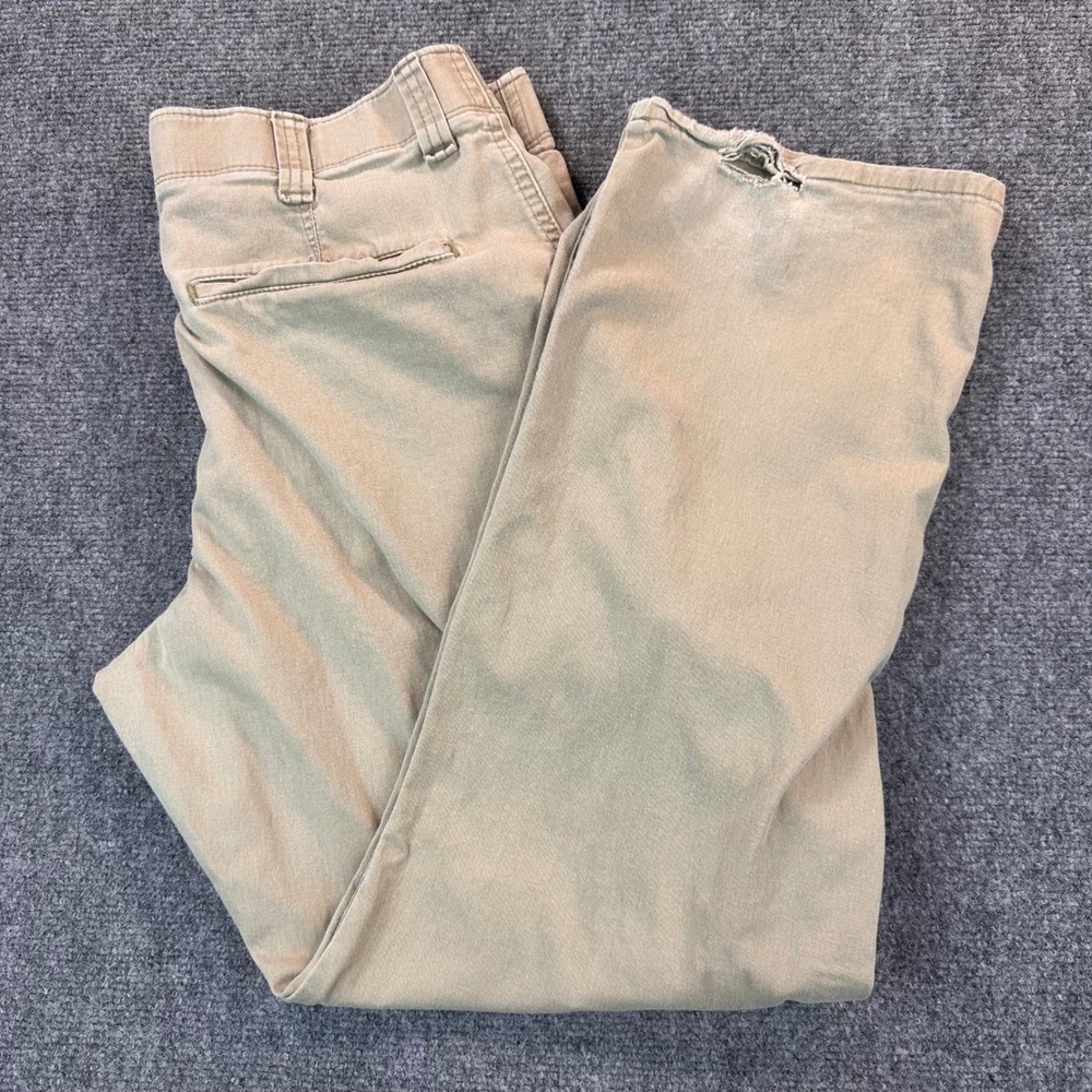 Wrangler Relaxed Fit Stretch All Terrain Gear Cargo Pants Men's 34x30 Khaki Walk